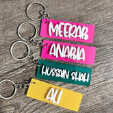 Customized Acrylic Name Keychains – Personalized Keychains for Bags, Bottles & Gifts
