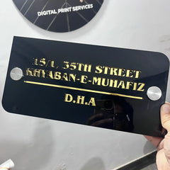 Customized Acrylic Name Plates – Personalized Door & Office Name Plates in Premium Quality