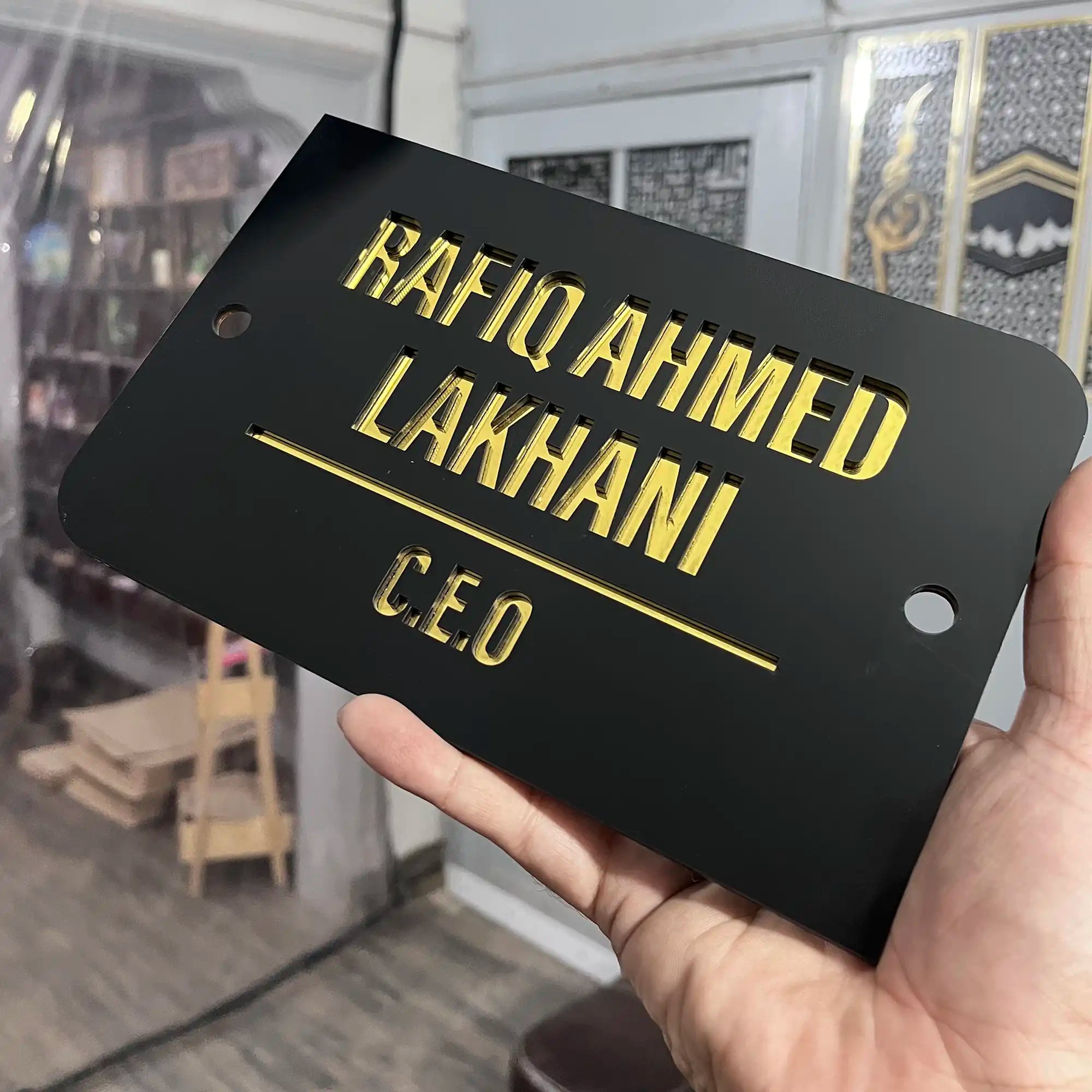 Customized Acrylic Name Plates – Personalized Door & Office Name Plates in Premium Quality