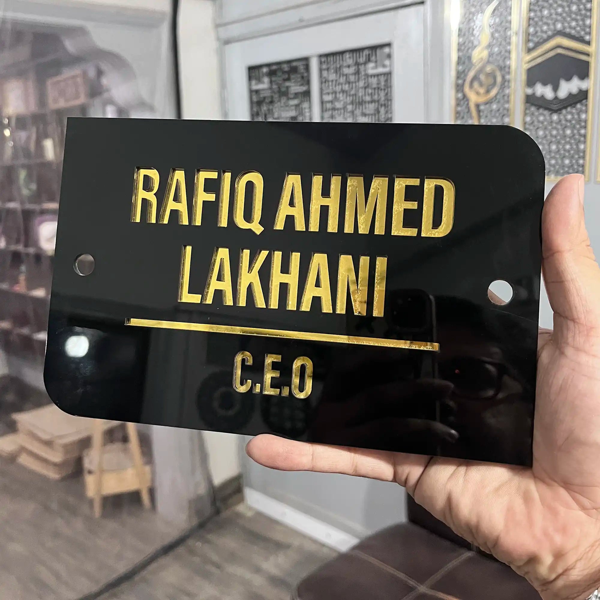 Customized Acrylic Name Plates – Personalized Door & Office Name Plates in Premium Quality