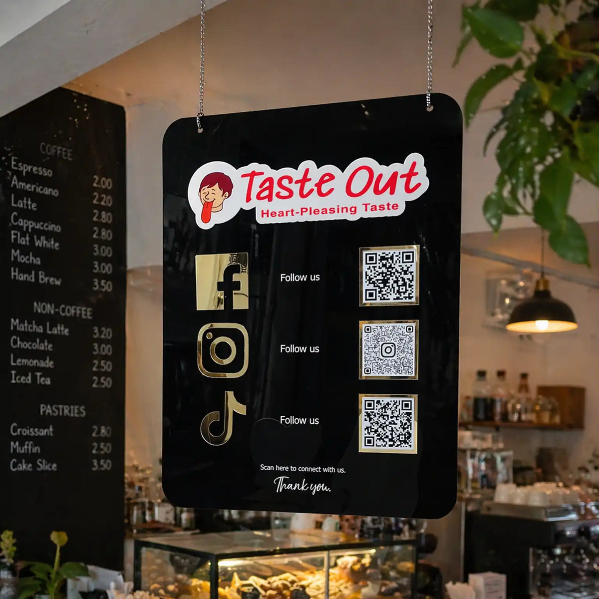 Customize Premium QR Code Acrylic Plaques –  Laser Cut & UV Printed