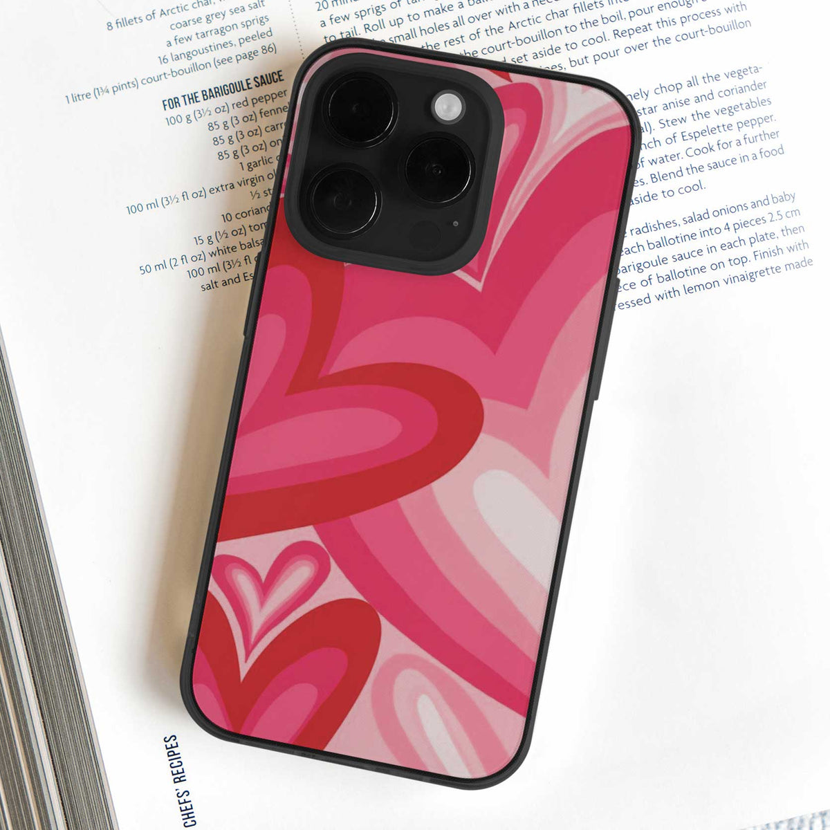 Red & Pink Heart Mobile Cover