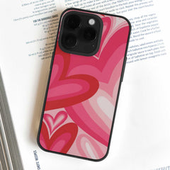 Red & Pink Heart Mobile Cover