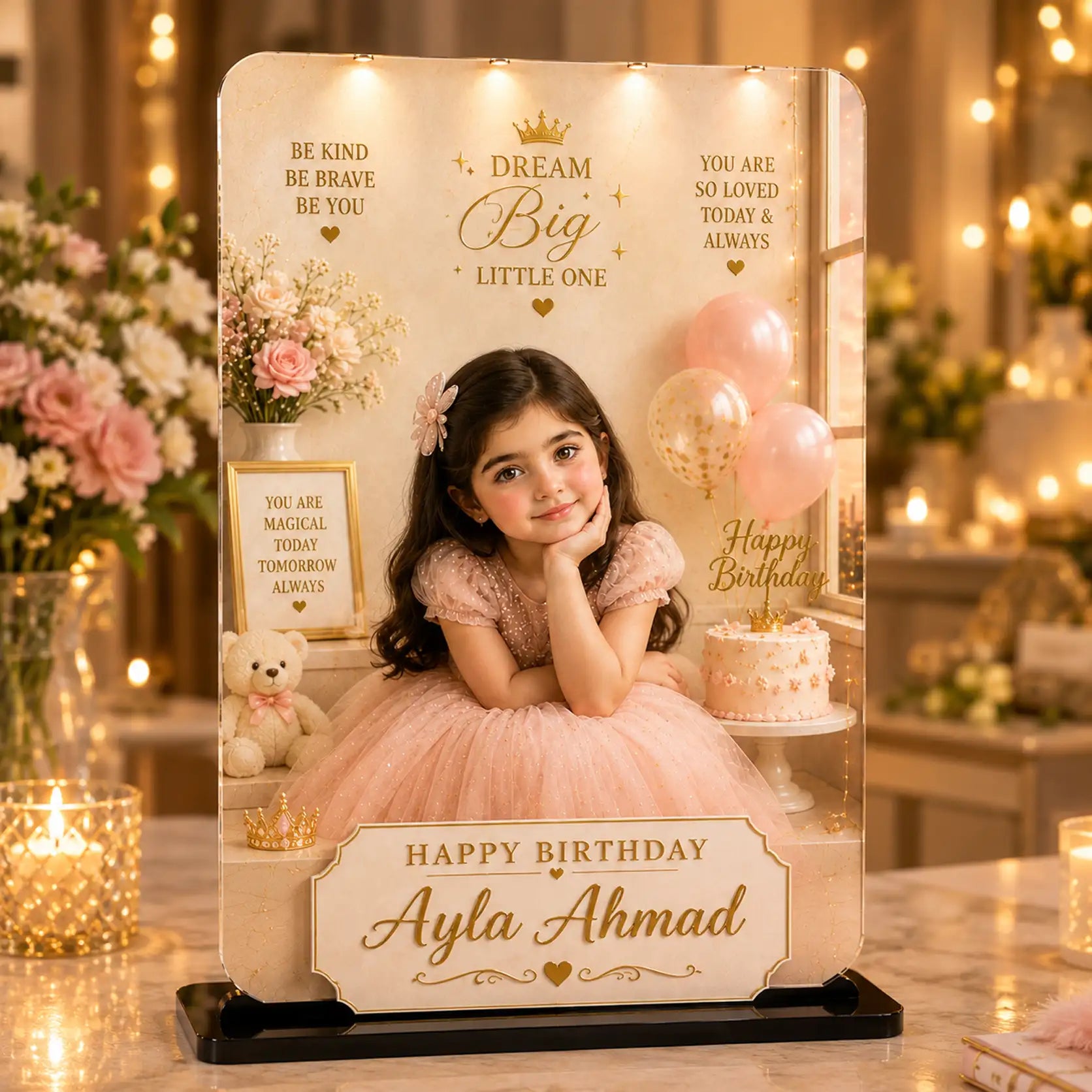 Luxury 3D Acrylic Plaque – Made Just for You