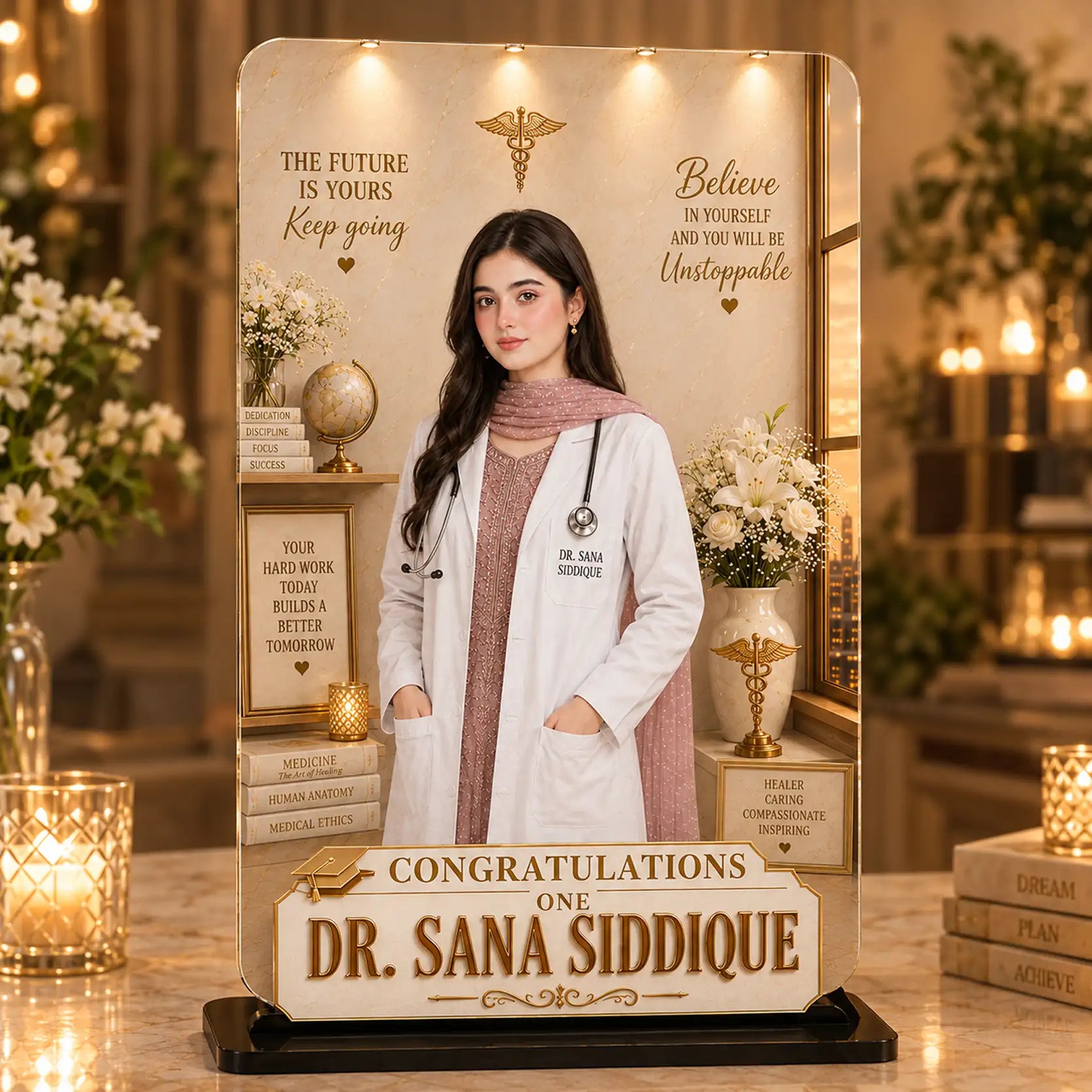 Luxury 3D Acrylic Plaque – Made Just for You