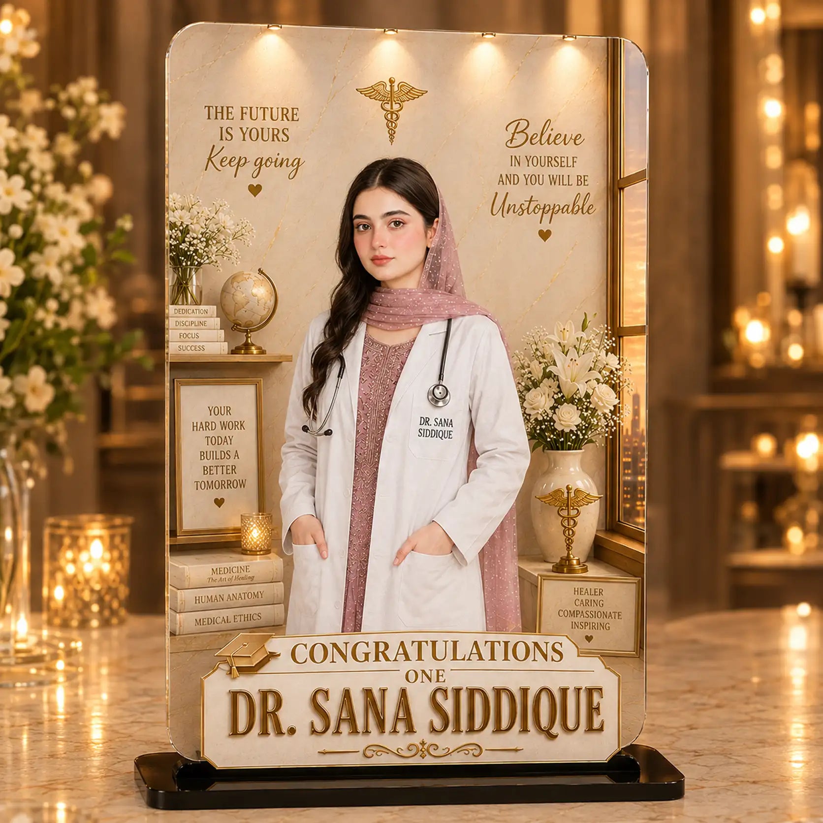 Luxury 3D Acrylic Plaque – Made Just for You