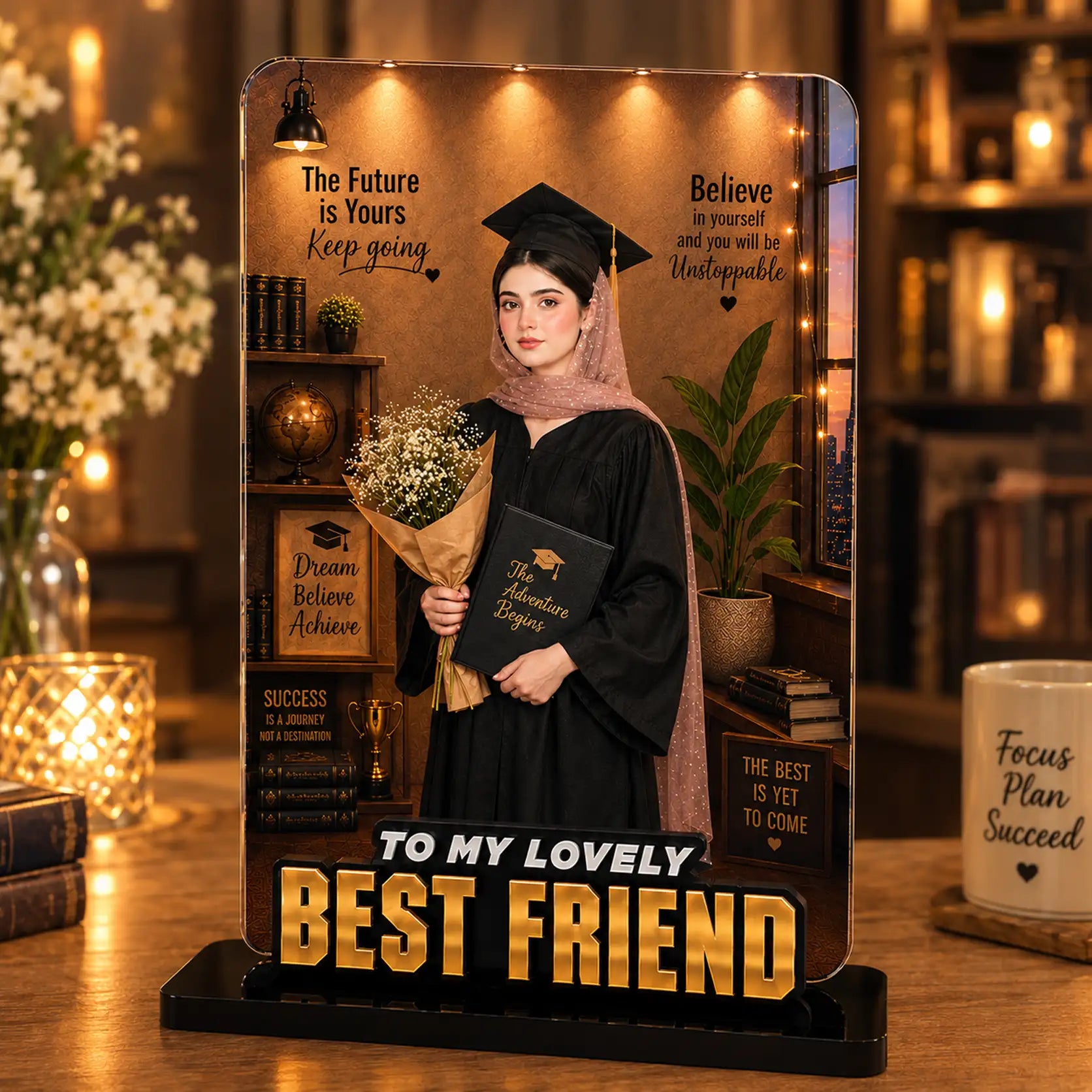 Luxury 3D Acrylic Plaque – Made Just for You